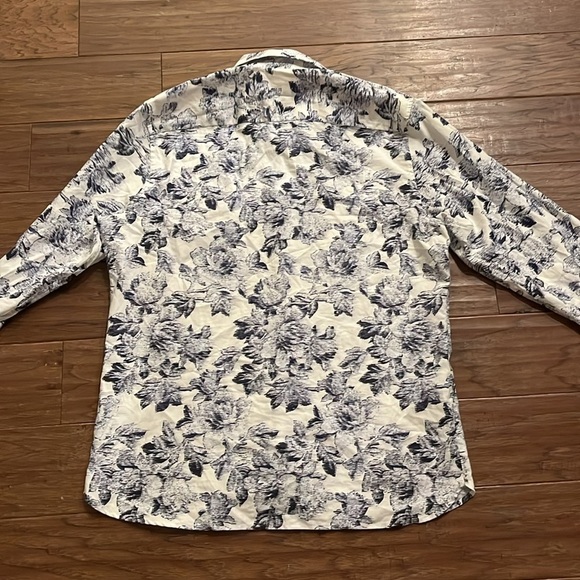 Ted Baker Salcot Tapestry Floral Print Shirt Size L - Picture 5 of 7